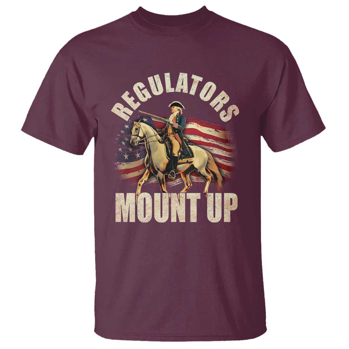 funny-george-washington-t-shirt-regulators-mount-up-riding-horse-4th-of-july