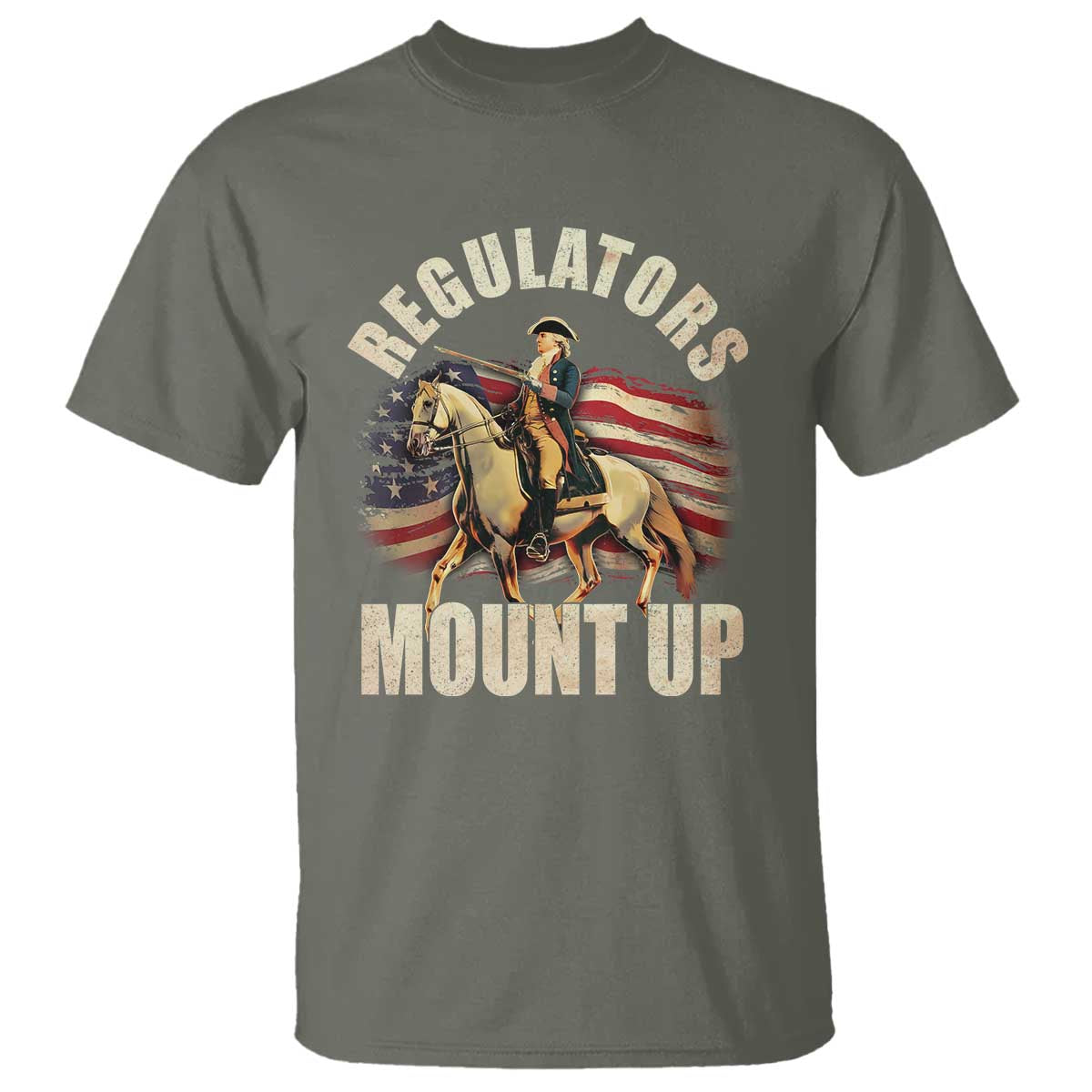 funny-george-washington-t-shirt-regulators-mount-up-riding-horse-4th-of-july