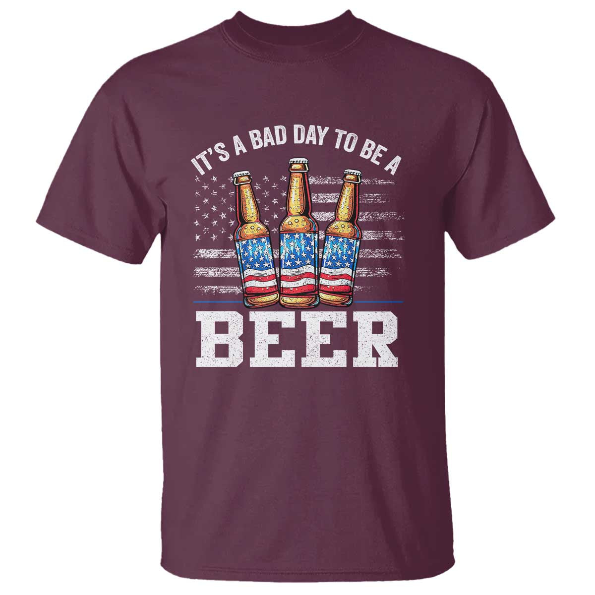 funny-american-drinking-t-shirt-its-a-bad-day-to-be-a-beer-4th-of-july