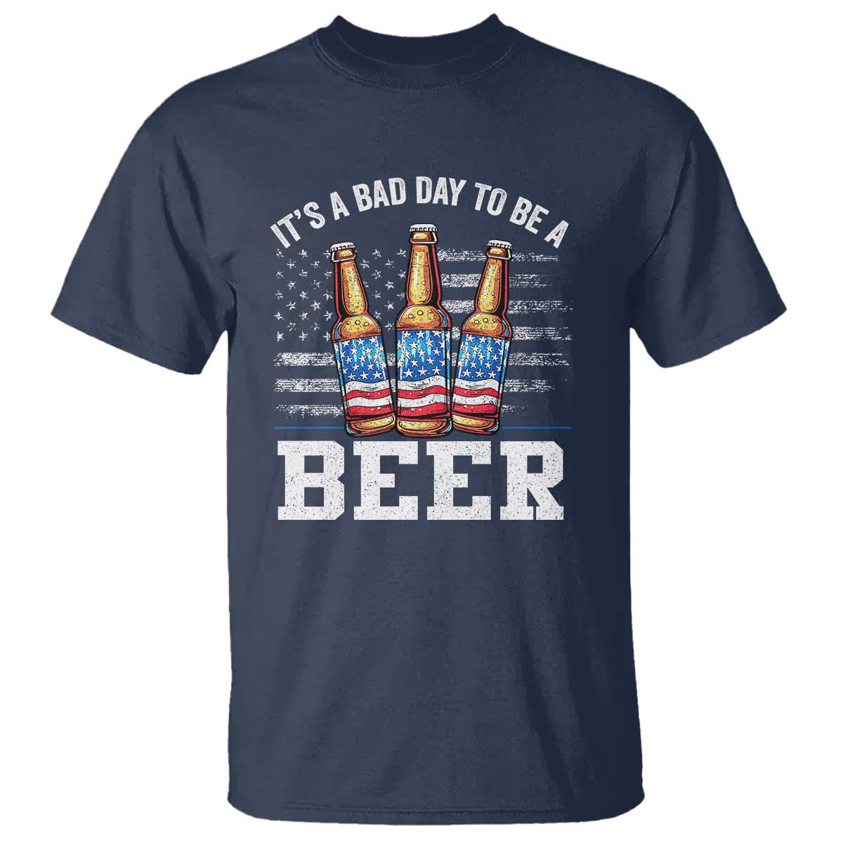 funny-american-drinking-t-shirt-its-a-bad-day-to-be-a-beer-4th-of-july