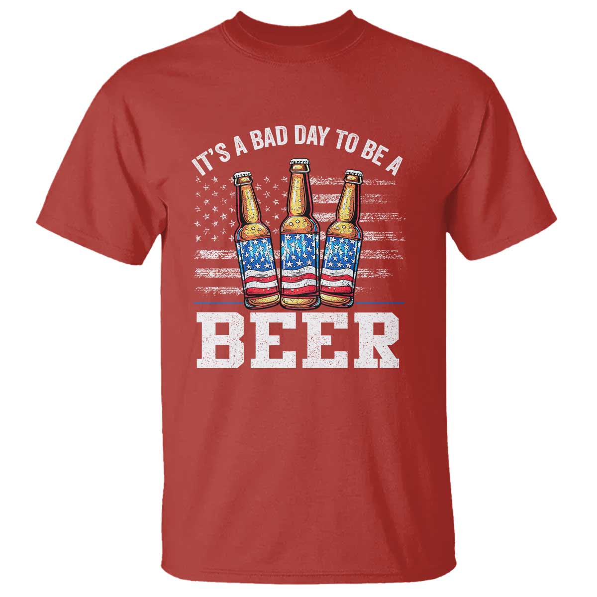 funny-american-drinking-t-shirt-its-a-bad-day-to-be-a-beer-4th-of-july