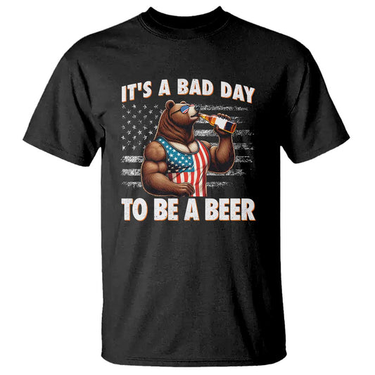 funny-american-drinking-t-shirt-its-a-bad-day-to-be-a-beer-bear-4th-of-july