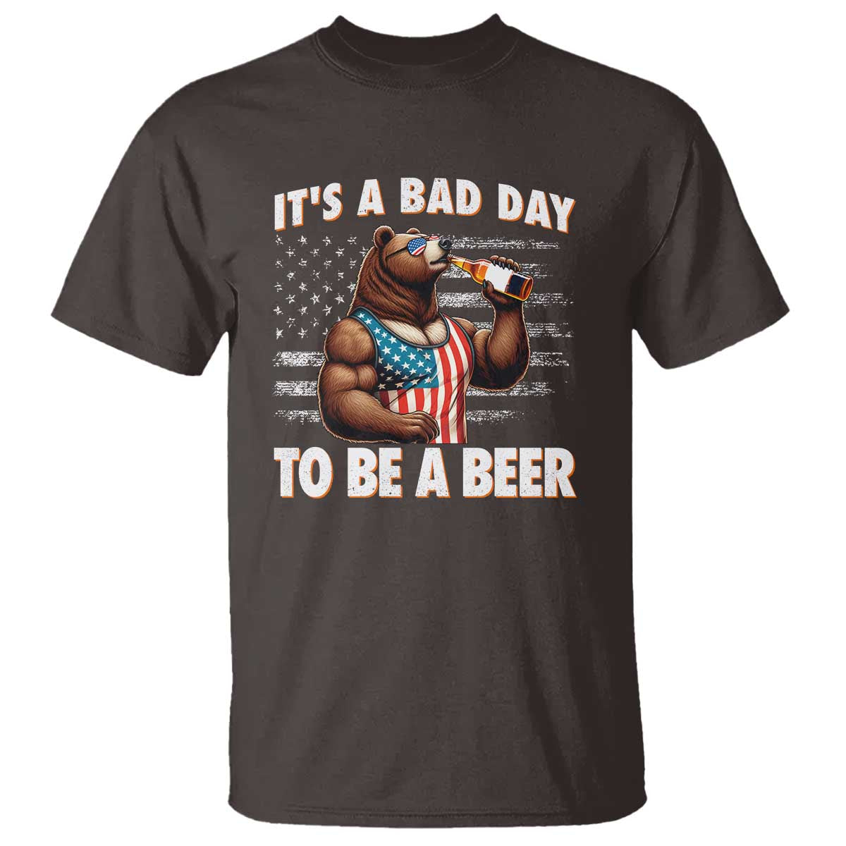 funny-american-drinking-t-shirt-its-a-bad-day-to-be-a-beer-bear-4th-of-july