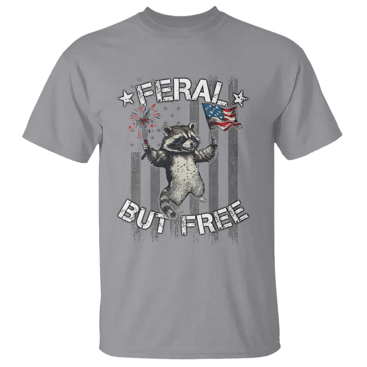 funny-4th-of-july-t-shirt-feral-but-free-raccoon-american-flag