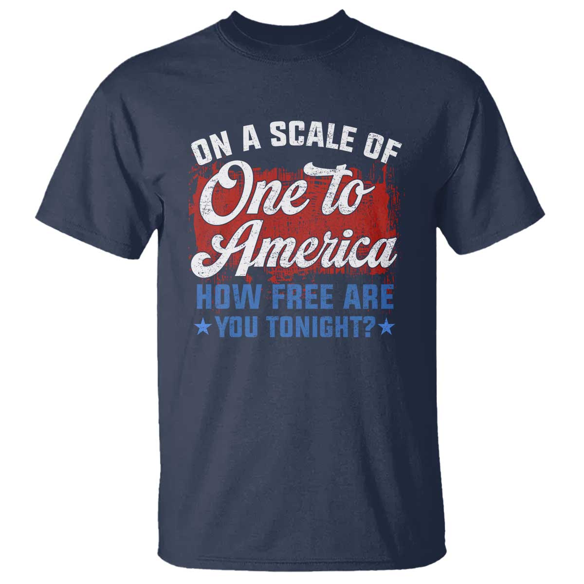 funny-4th-of-july-t-shirt-on-a-scale-of-one-to-america-how-free-are-you-tonight