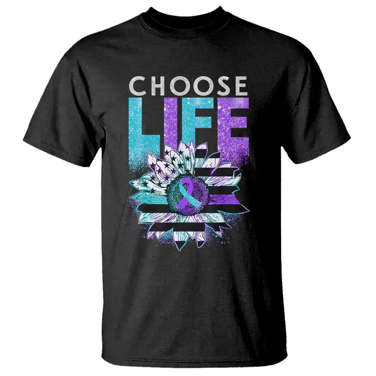 suicide-prevention-t-shirt-choose-life-sunflower-american-flag