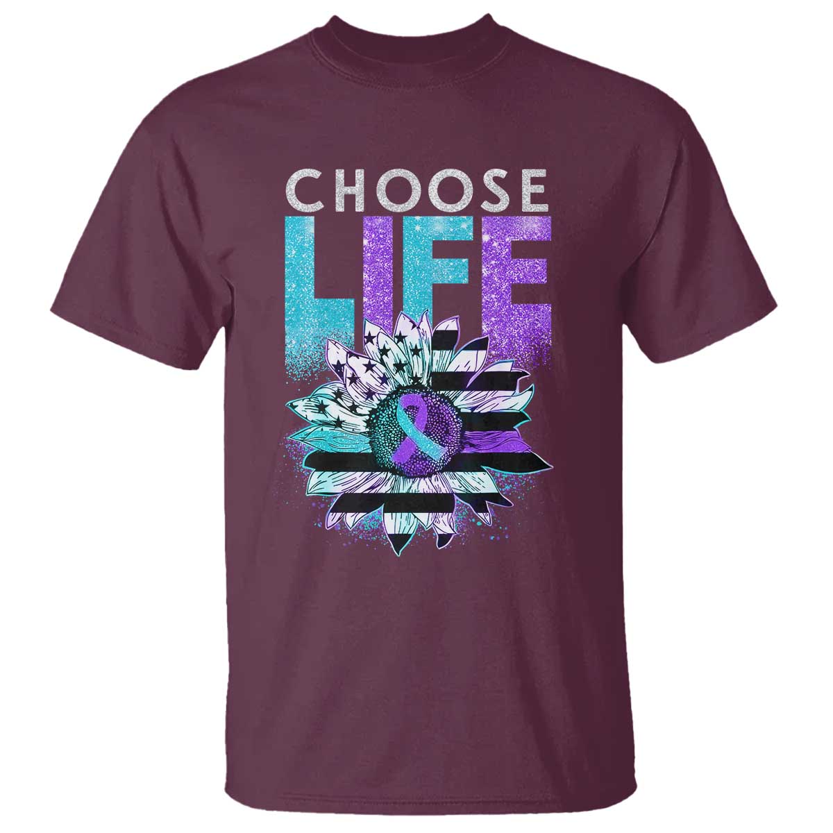 suicide-prevention-t-shirt-choose-life-sunflower-american-flag