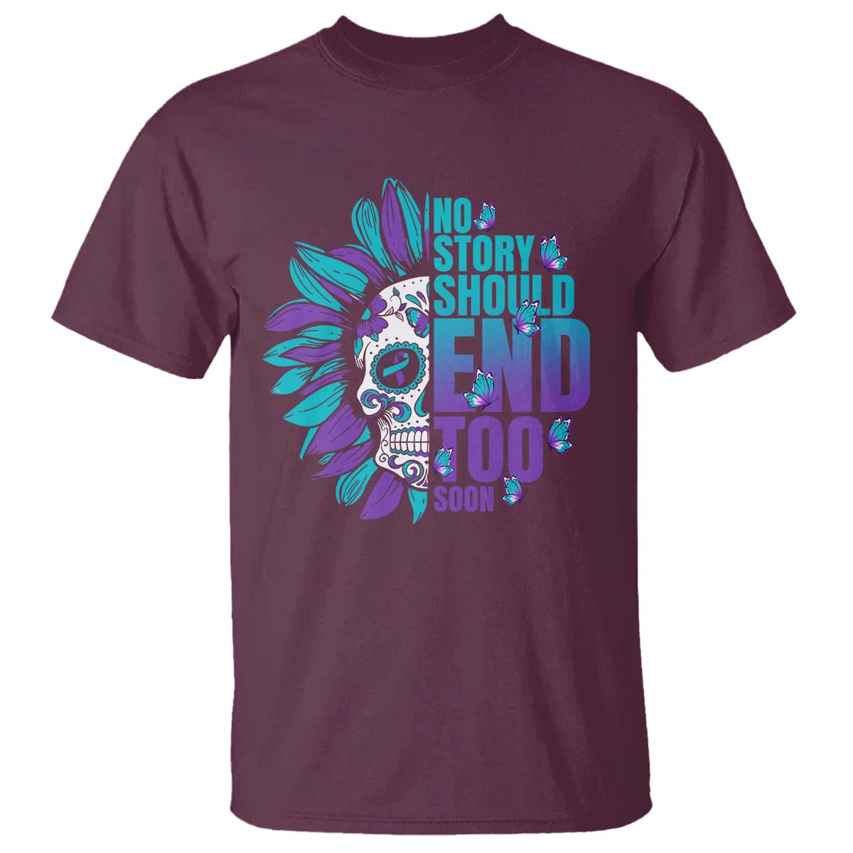 suicide-prevention-t-shirt-no-story-should-end-too-soon-skul-sunflower