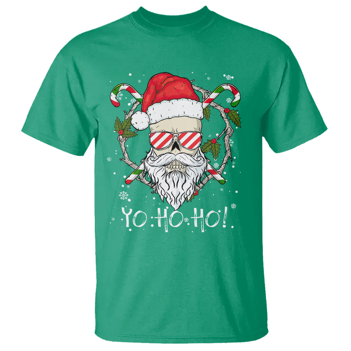 christmas-t-shirt-skull-santa-beard-sunglass-candy-cane