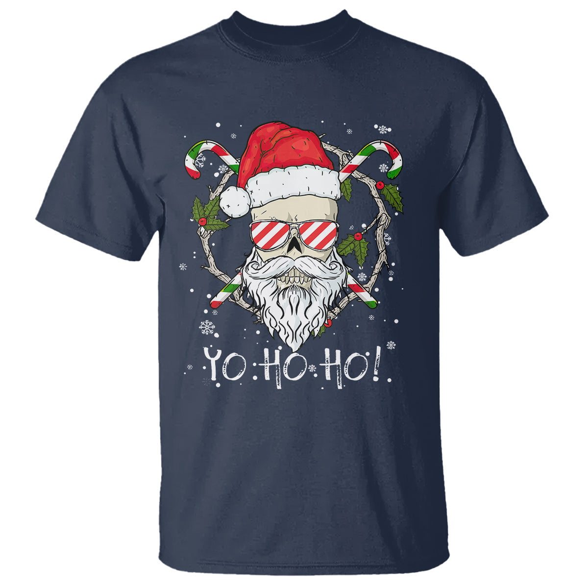 christmas-t-shirt-skull-santa-beard-sunglass-candy-cane