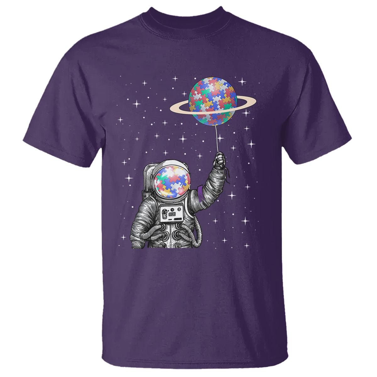 autism-awareness-t-shirt-astronaut-puzzle-balloon-autistic-outer-space