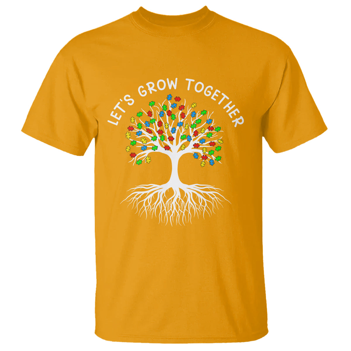 autism-awareness-t-shirt-lets-grow-together-puzzle-flowers