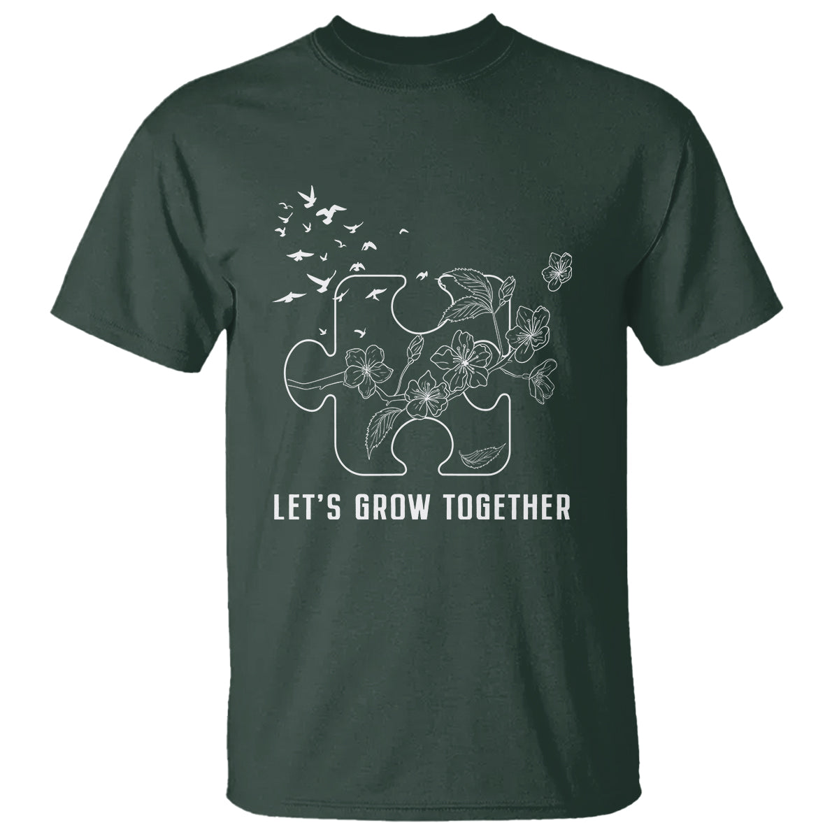 autism-awareness-t-shirt-lets-grow-together-puzzle-tree