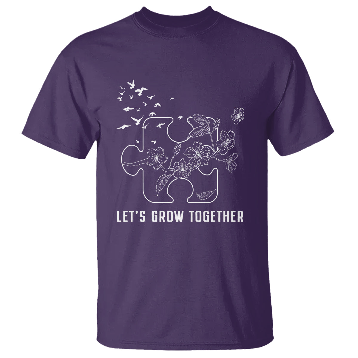 autism-awareness-t-shirt-lets-grow-together-puzzle-tree