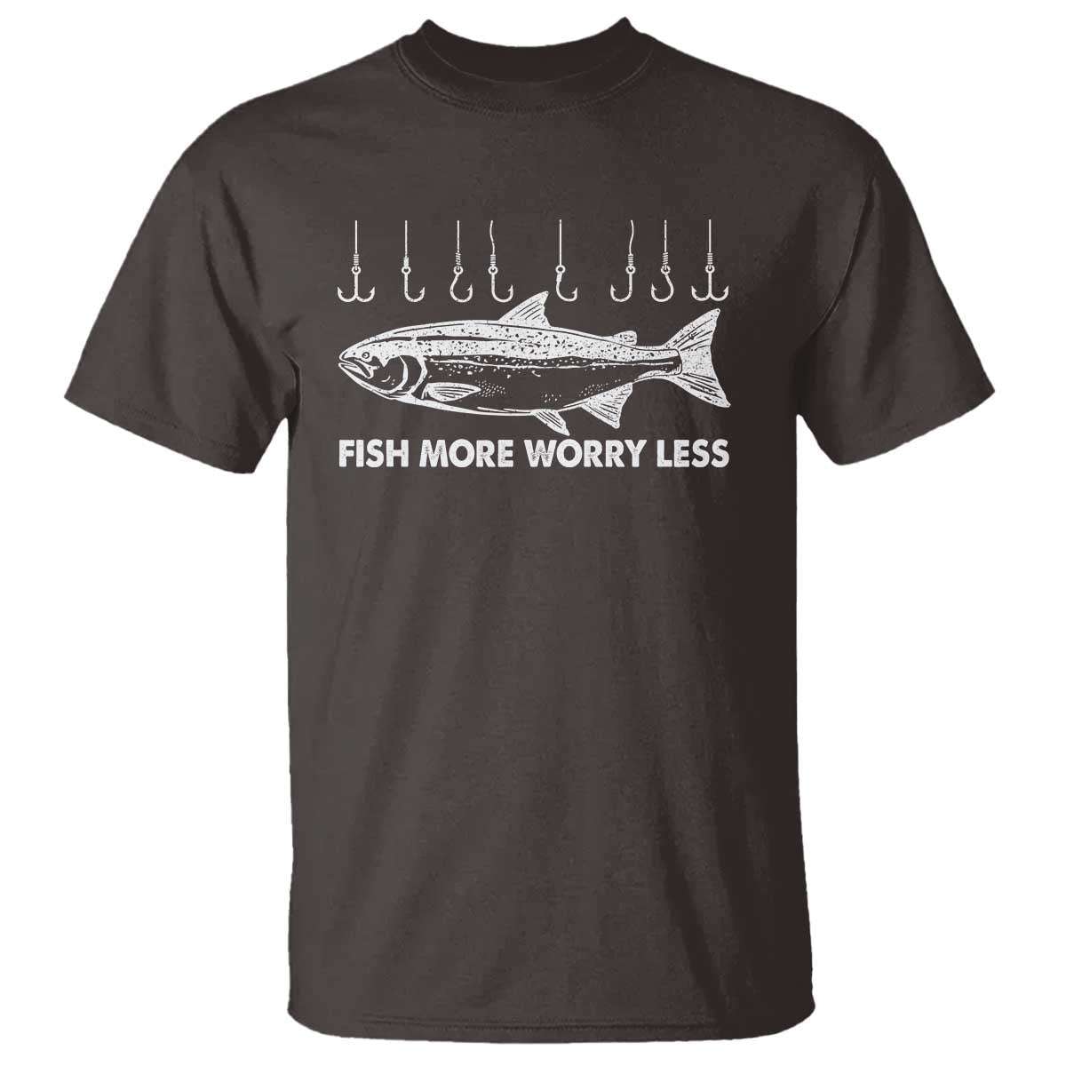 funny-fishing-t-shirt-fish-more-worry-less