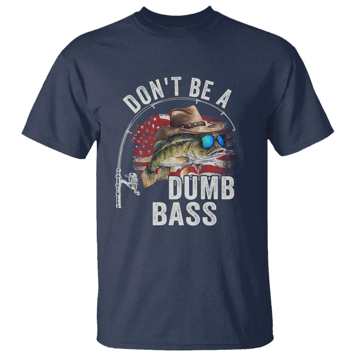 funny-fishing-t-shirt-dont-be-a-dumb-bass-america-flag