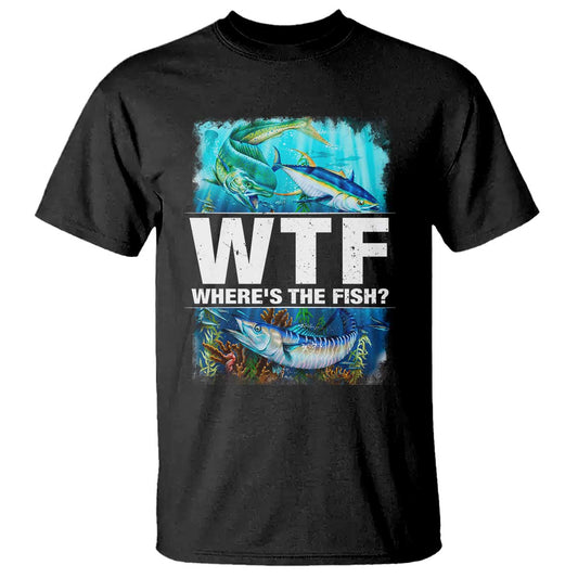 wtf-wheres-the-fish-fisherman-t-shirt