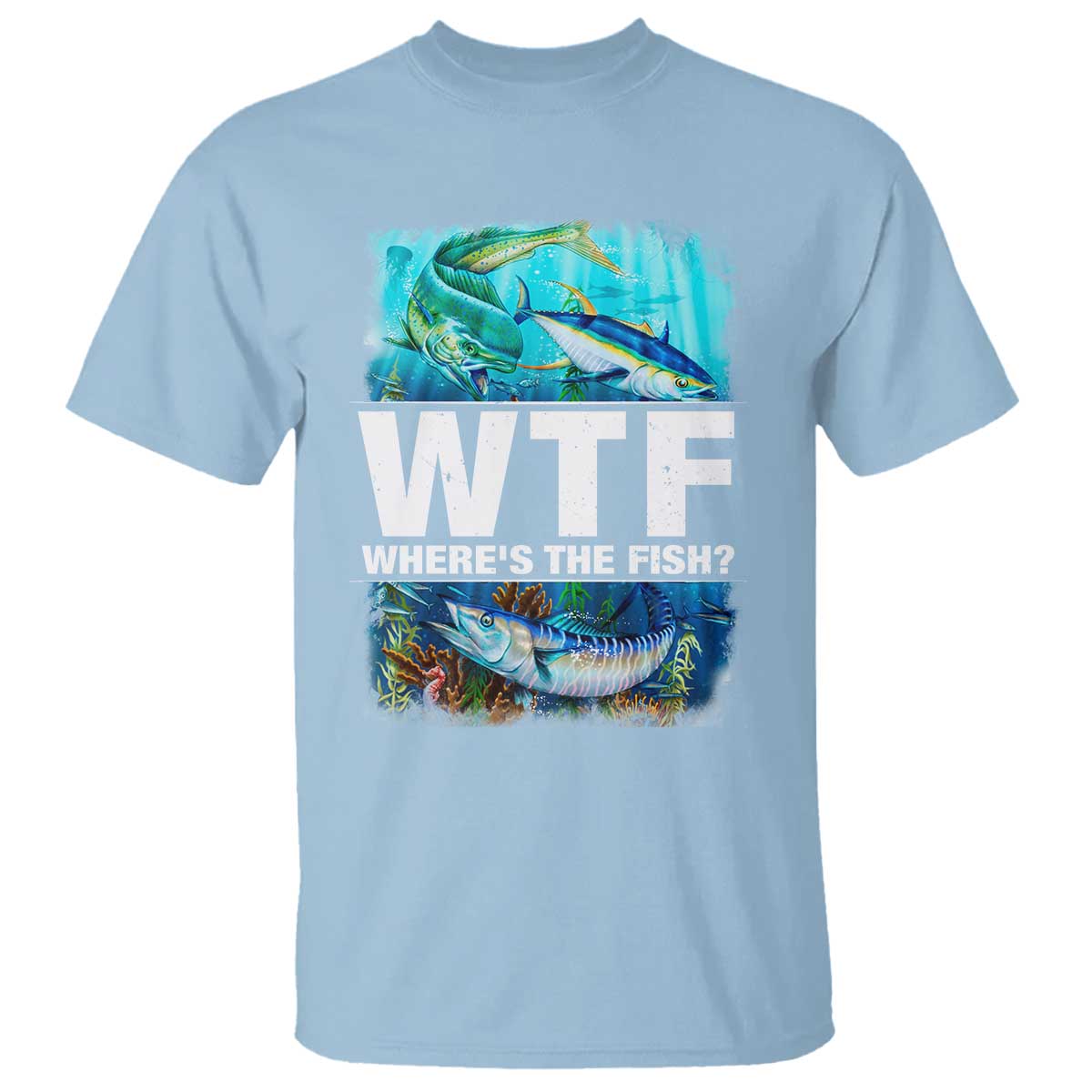 wtf-wheres-the-fish-fisherman-t-shirt