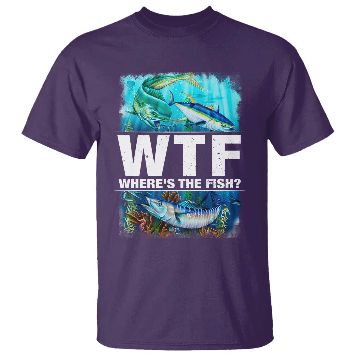 wtf-wheres-the-fish-fisherman-t-shirt