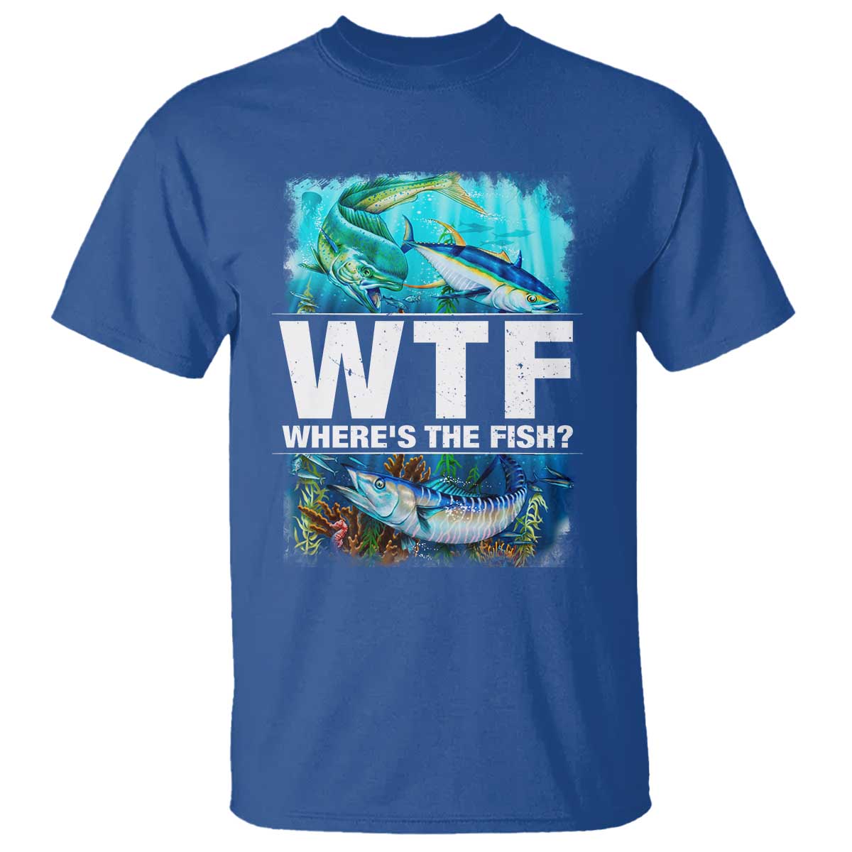 wtf-wheres-the-fish-fisherman-t-shirt