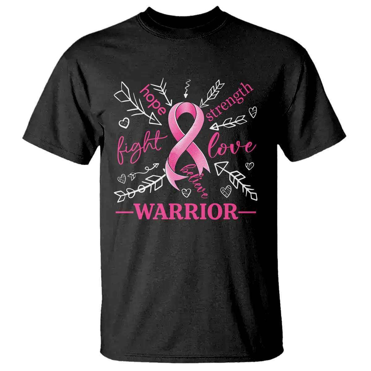 breast-cancer-warrior-t-shirt-love-fight-strength-hope-arrow-pink-ribbon