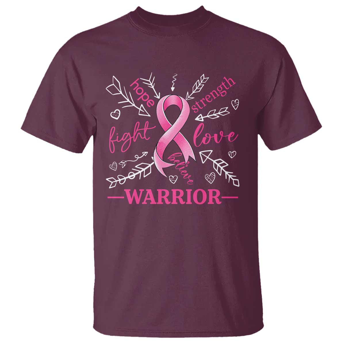 breast-cancer-warrior-t-shirt-love-fight-strength-hope-arrow-pink-ribbon