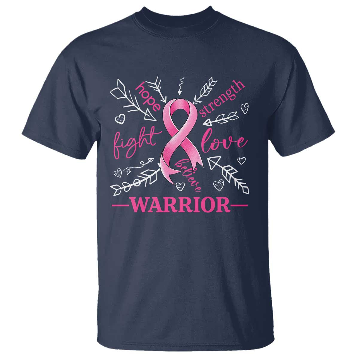 breast-cancer-warrior-t-shirt-love-fight-strength-hope-arrow-pink-ribbon