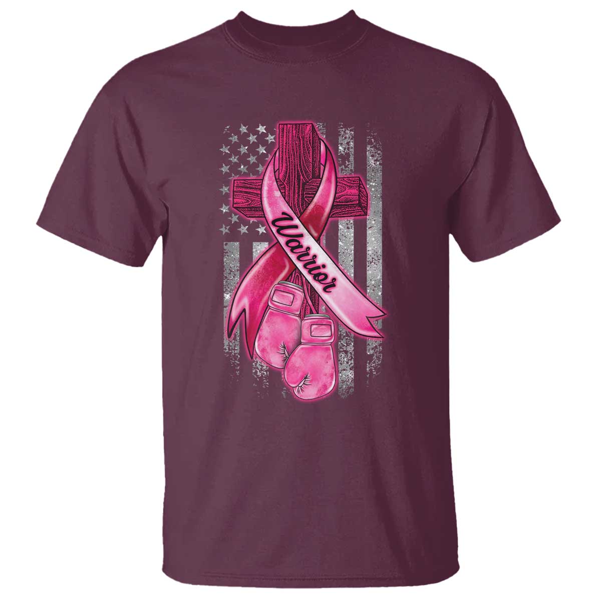 pink-breast-cancer-t-shirt-i-am-warrior-american-flag