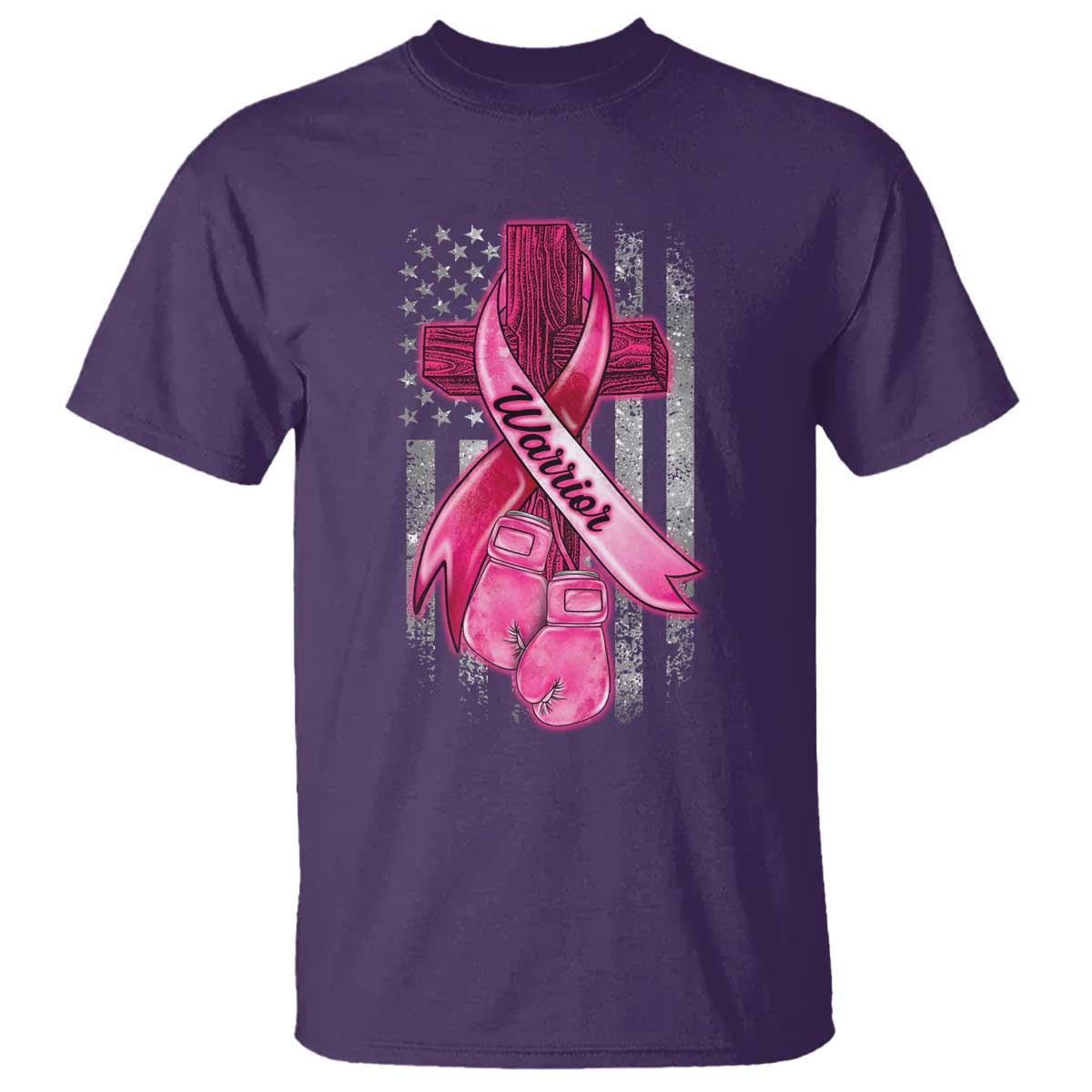 pink-breast-cancer-t-shirt-i-am-warrior-american-flag