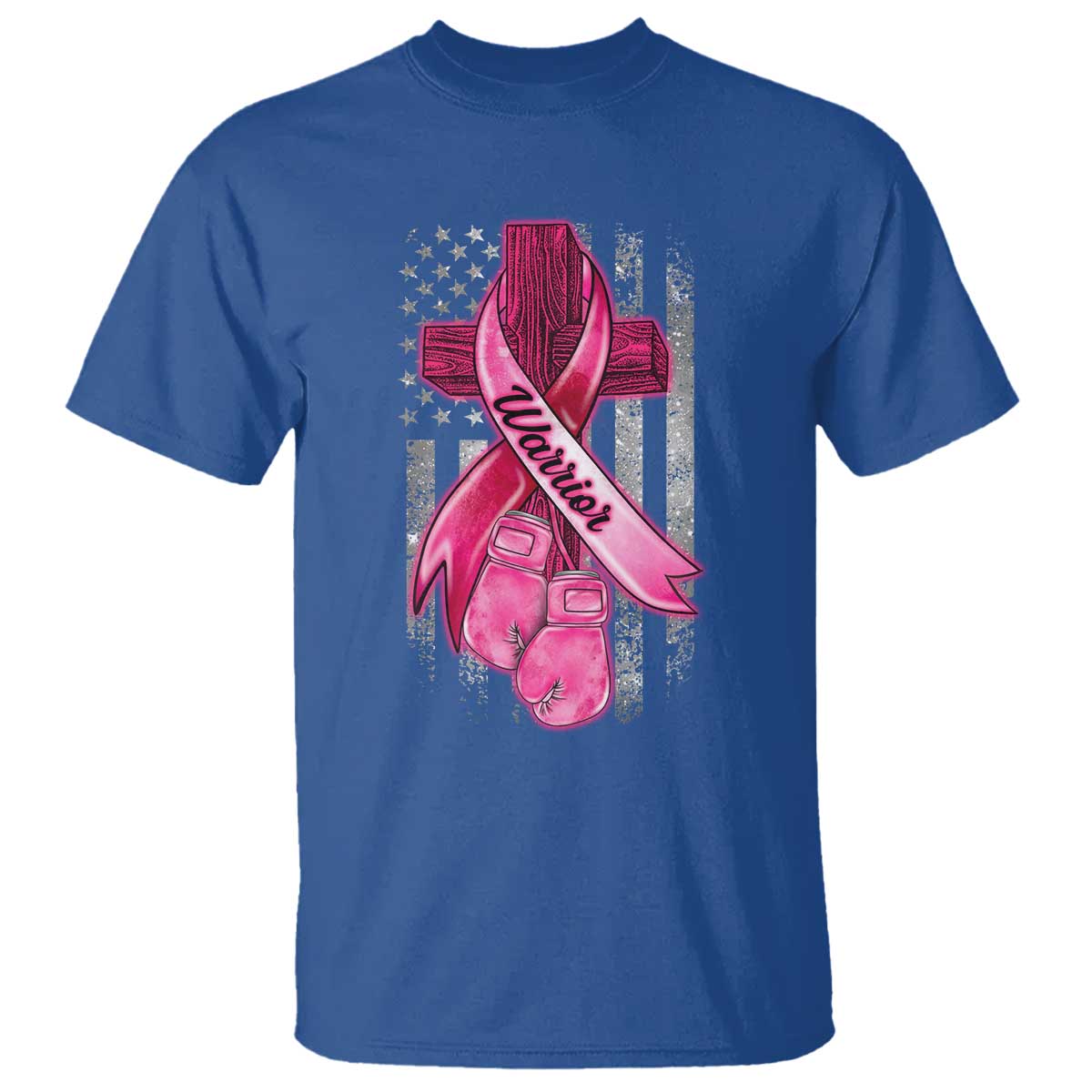 pink-breast-cancer-t-shirt-i-am-warrior-american-flag