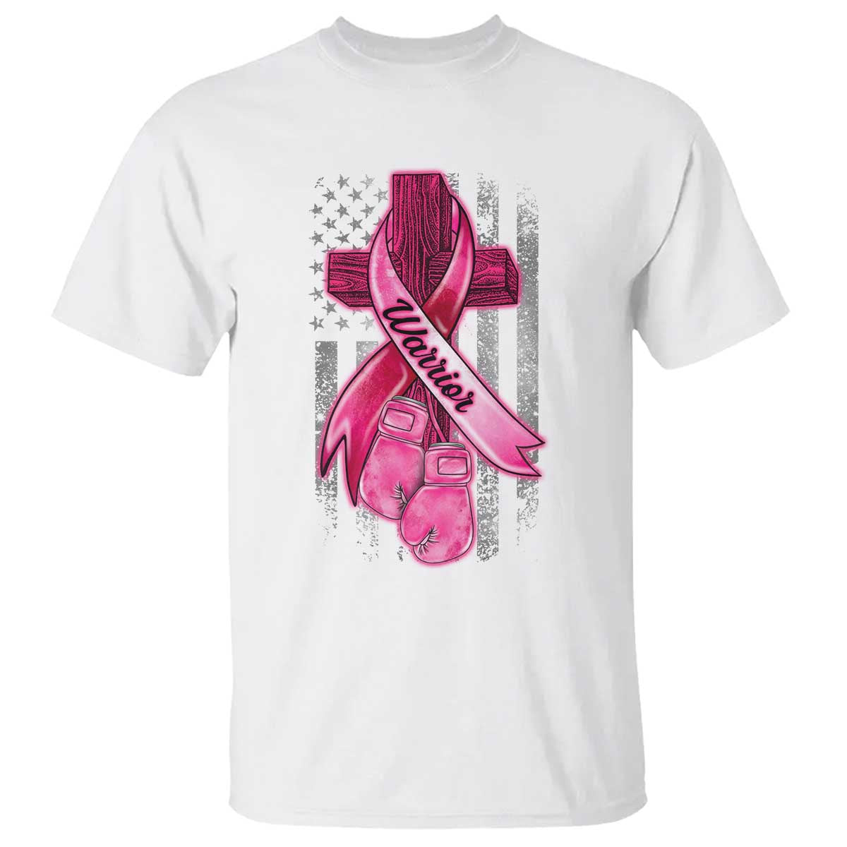 pink-breast-cancer-t-shirt-i-am-warrior-american-flag