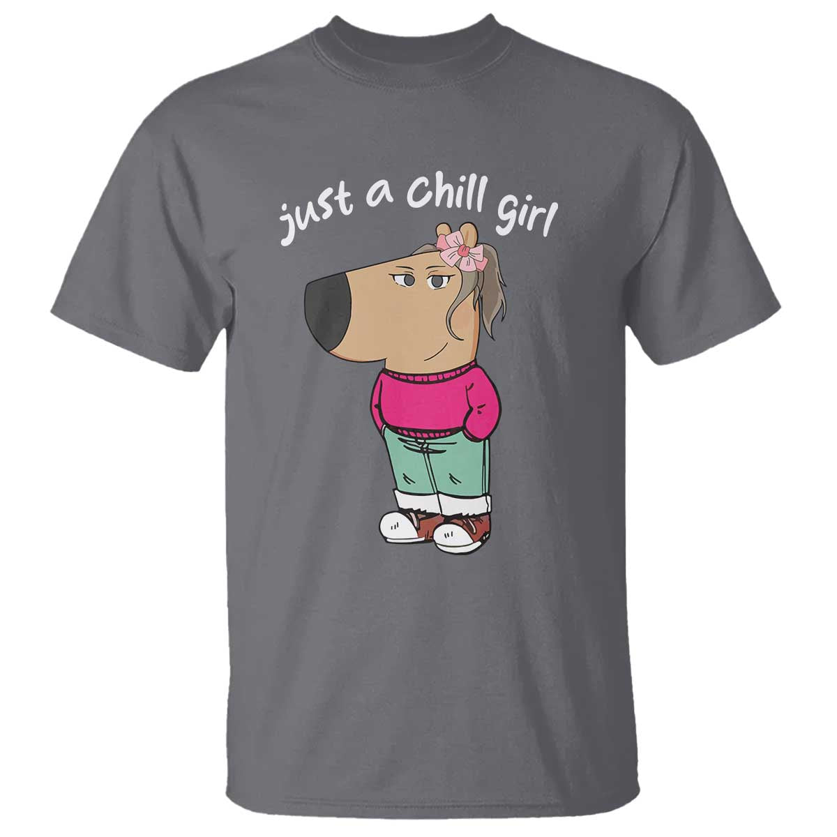 funny-meme-just-a-chill-girl-t-shirt