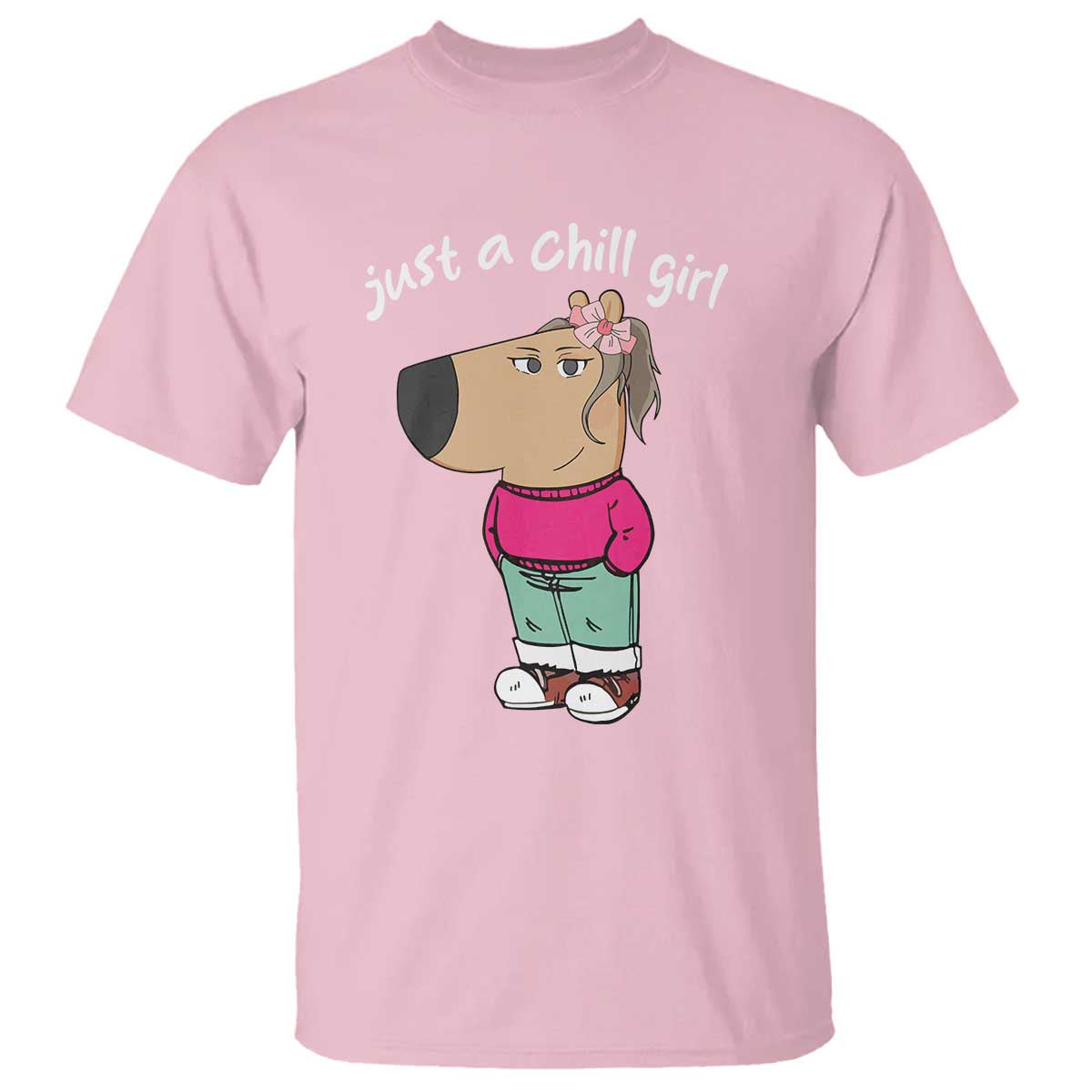 funny-meme-just-a-chill-girl-t-shirt
