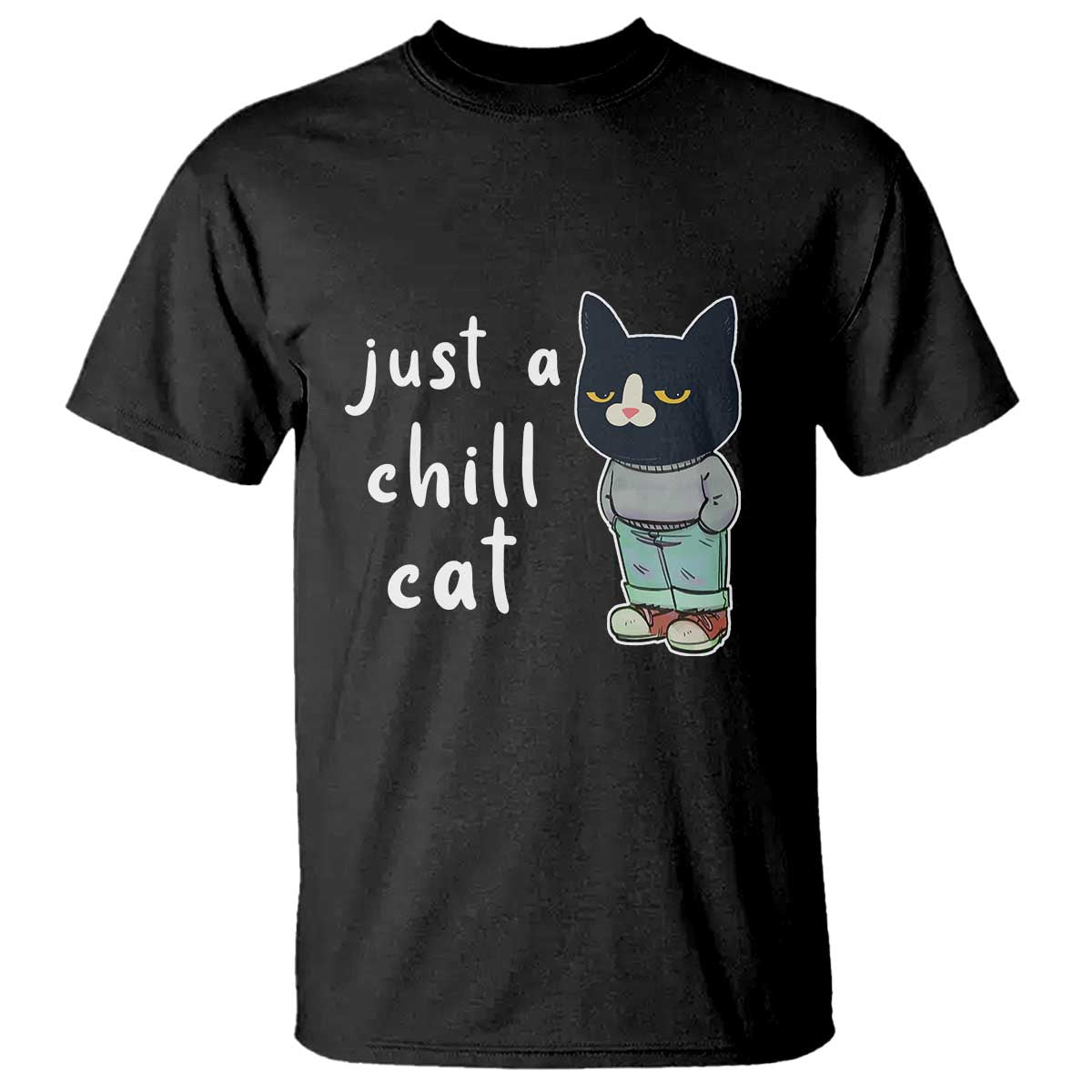 funny-meme-just-a-chill-cat-t-shirt