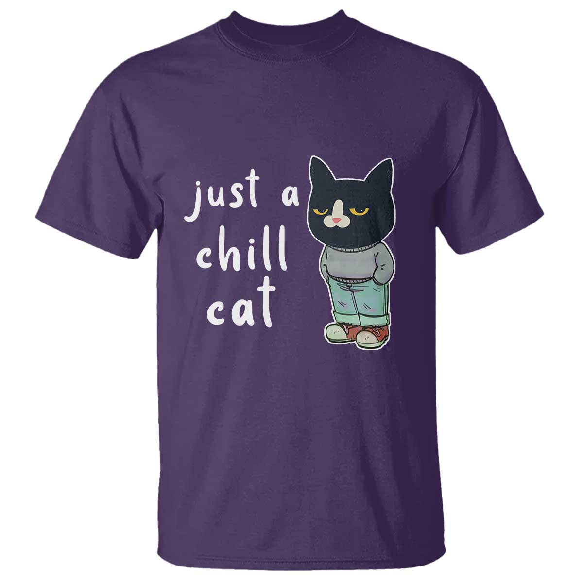 funny-meme-just-a-chill-cat-t-shirt