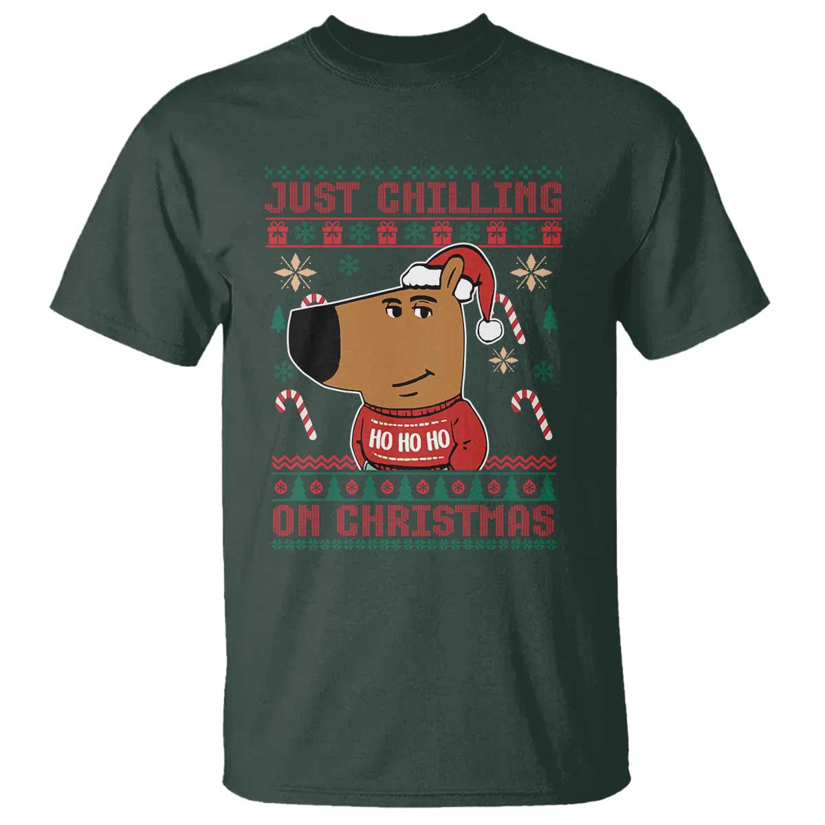 funny-just-chilling-on-christmas-meme-chillin-guy-t-shirt