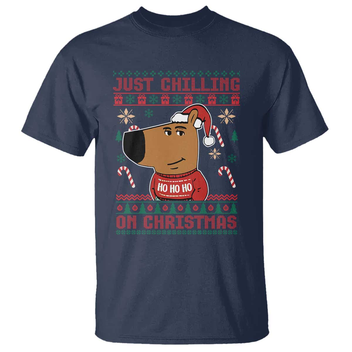 funny-just-chilling-on-christmas-meme-chillin-guy-t-shirt