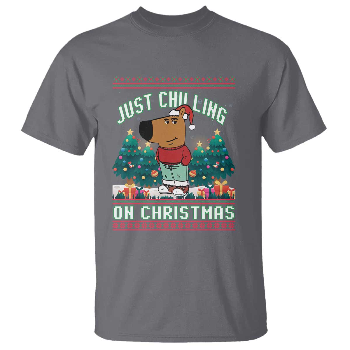 funny-chillin-guy-just-chilling-on-christmas-viral-meme-t-shirt