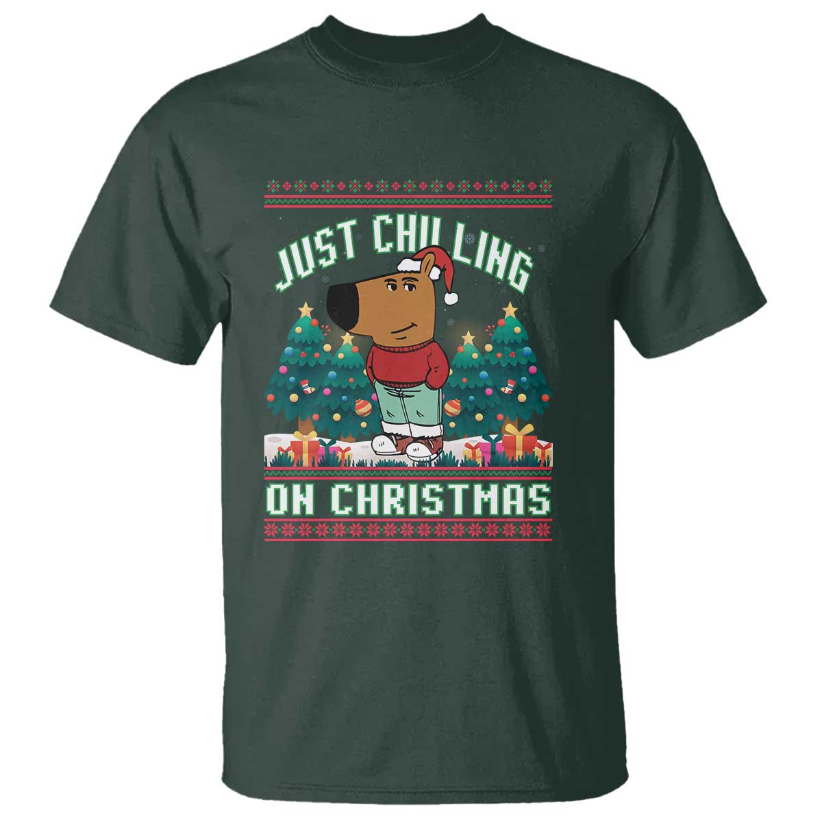 funny-chillin-guy-just-chilling-on-christmas-viral-meme-t-shirt