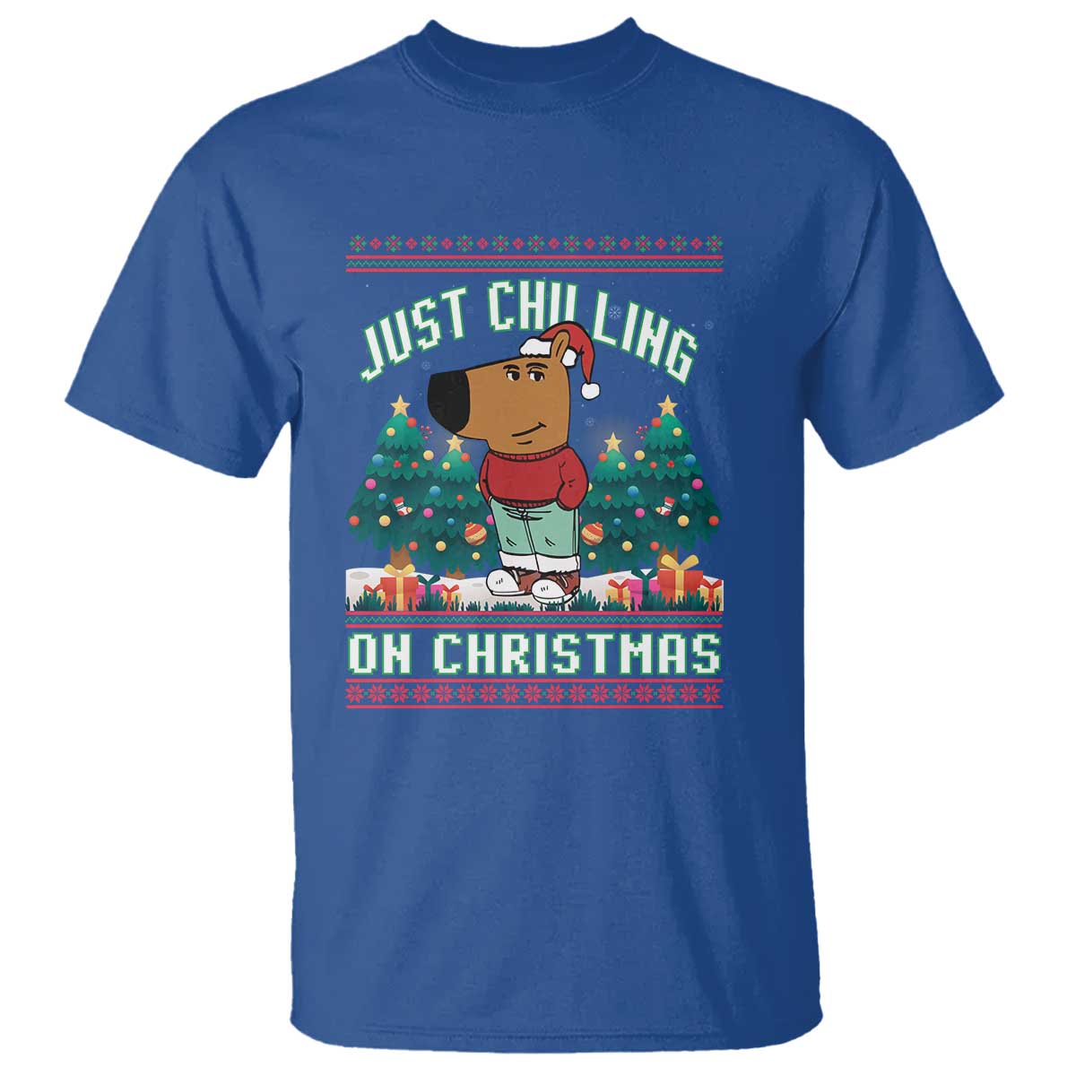 funny-chillin-guy-just-chilling-on-christmas-viral-meme-t-shirt