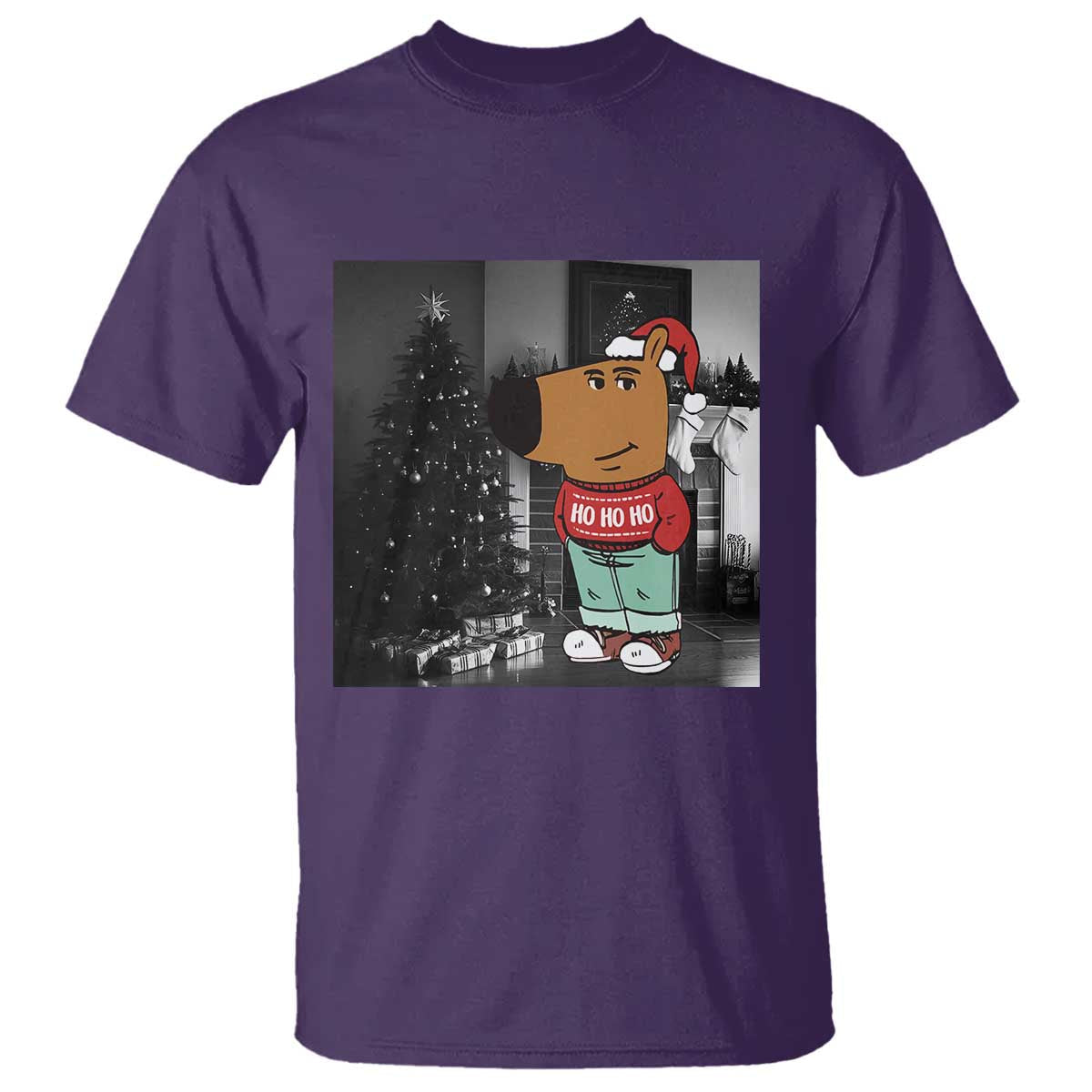 funny-xmas-meme-chilling-guy-santa-t-shirt
