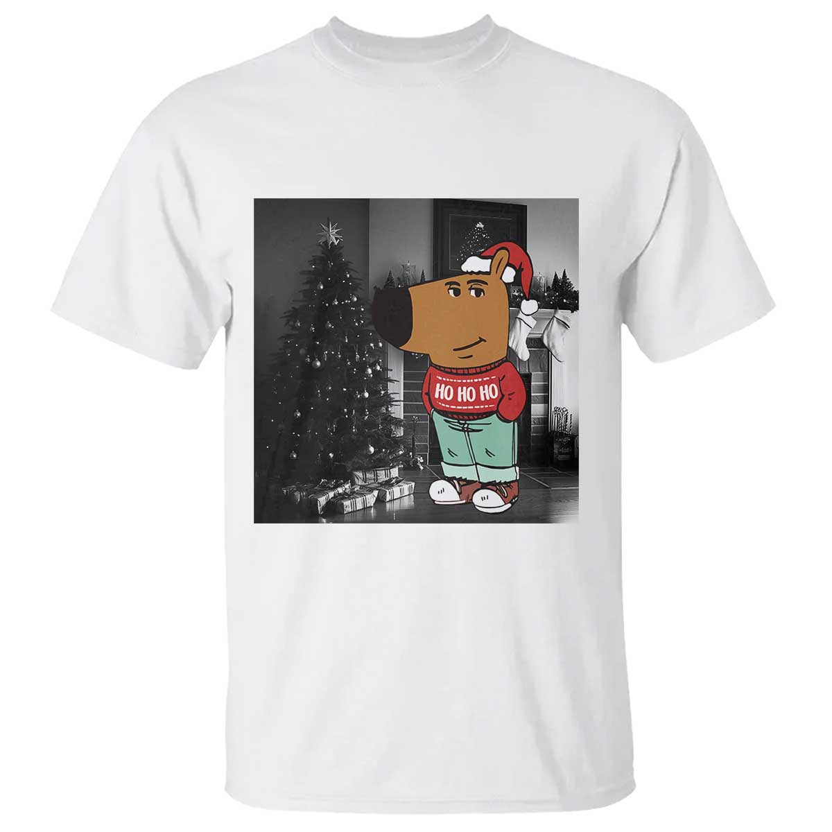 funny-xmas-meme-chilling-guy-santa-t-shirt