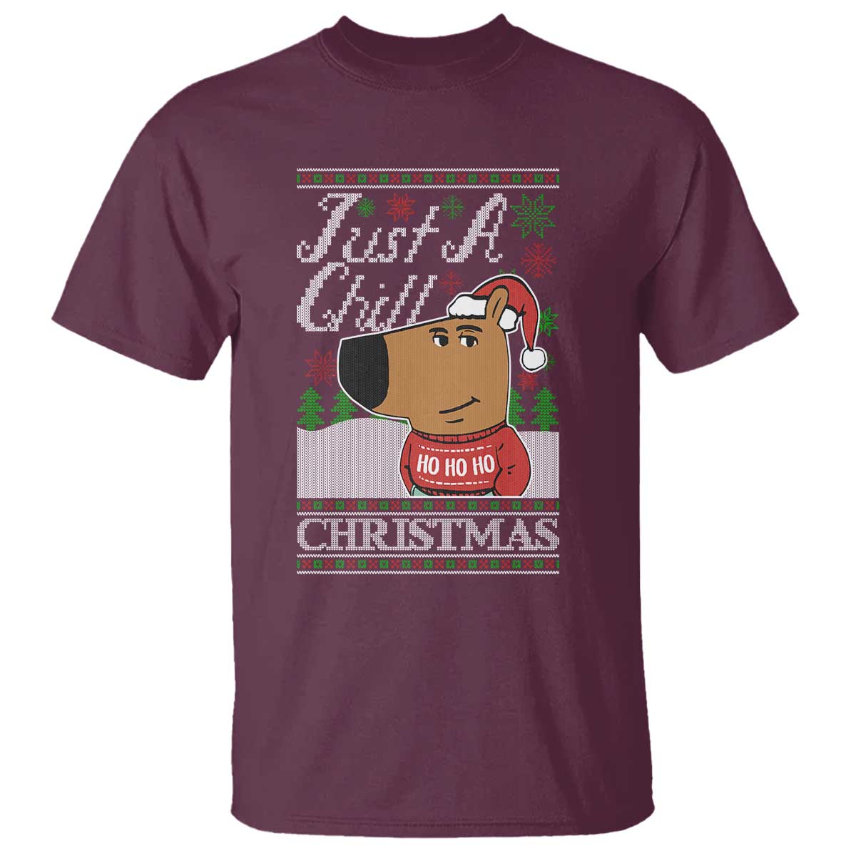 funny-just-a-chill-christmas-viral-meme-t-shirt
