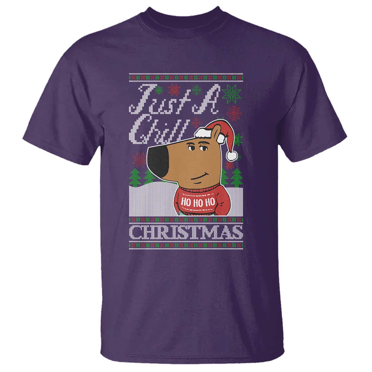 funny-just-a-chill-christmas-viral-meme-t-shirt