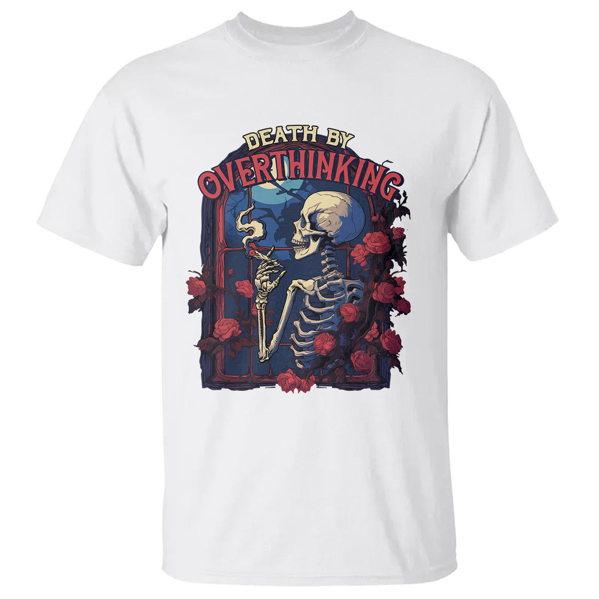 death-by-overthinking-skeleton-smoking-t-shirt