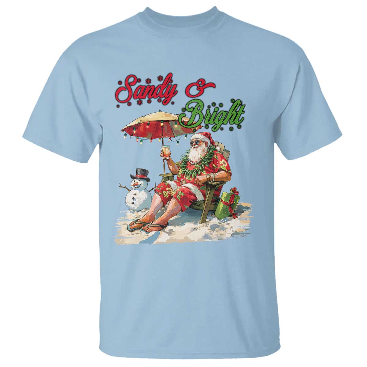 funny-christmas-in-july-t-shirt-sandy-and-bright-santa-at-the-beach