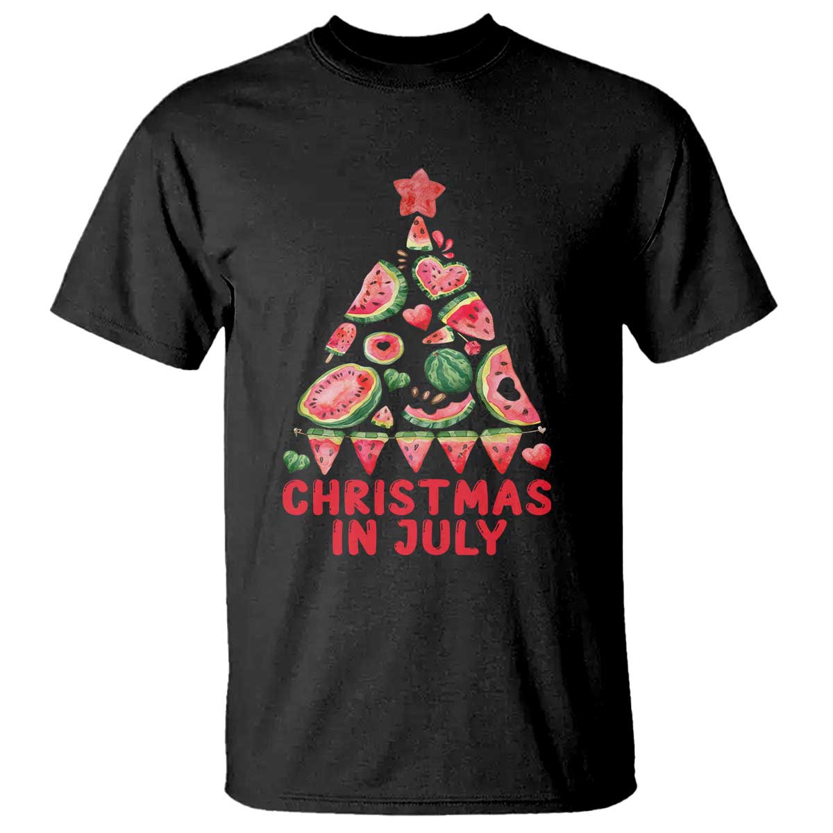 christmas-in-july-t-shirt-watermelon-summer-christmas-tree