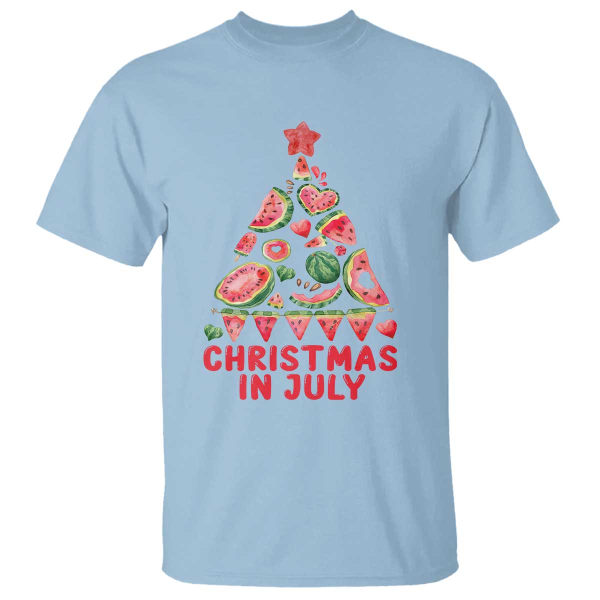 christmas-in-july-t-shirt-watermelon-summer-christmas-tree