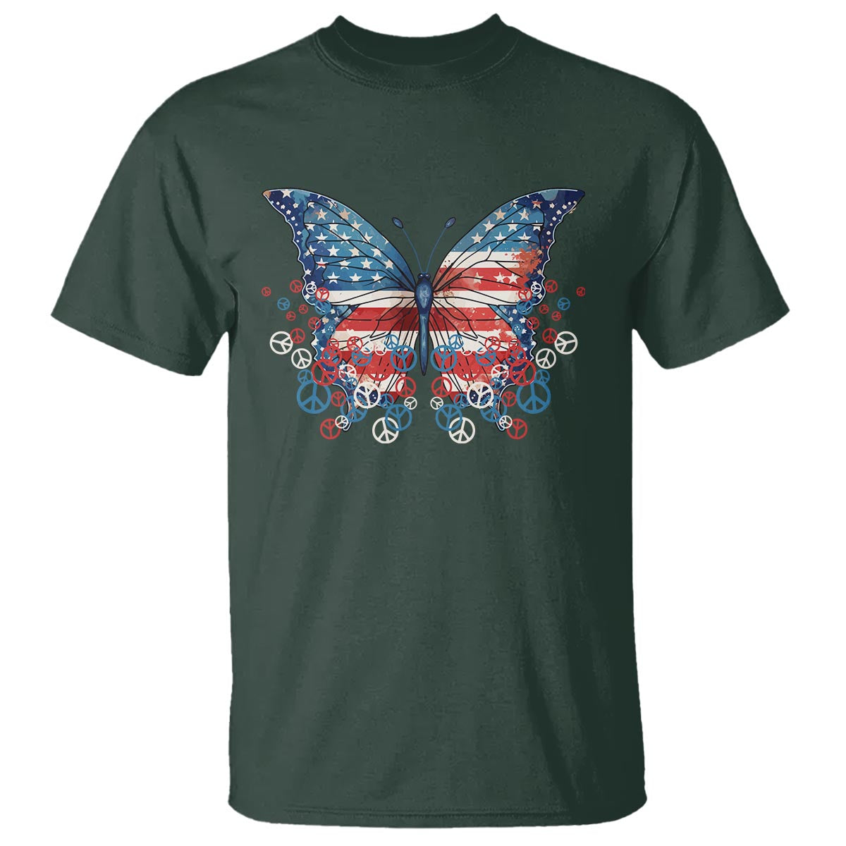4th-of-july-t-shirt-butterfly-patriotic-peace-signs