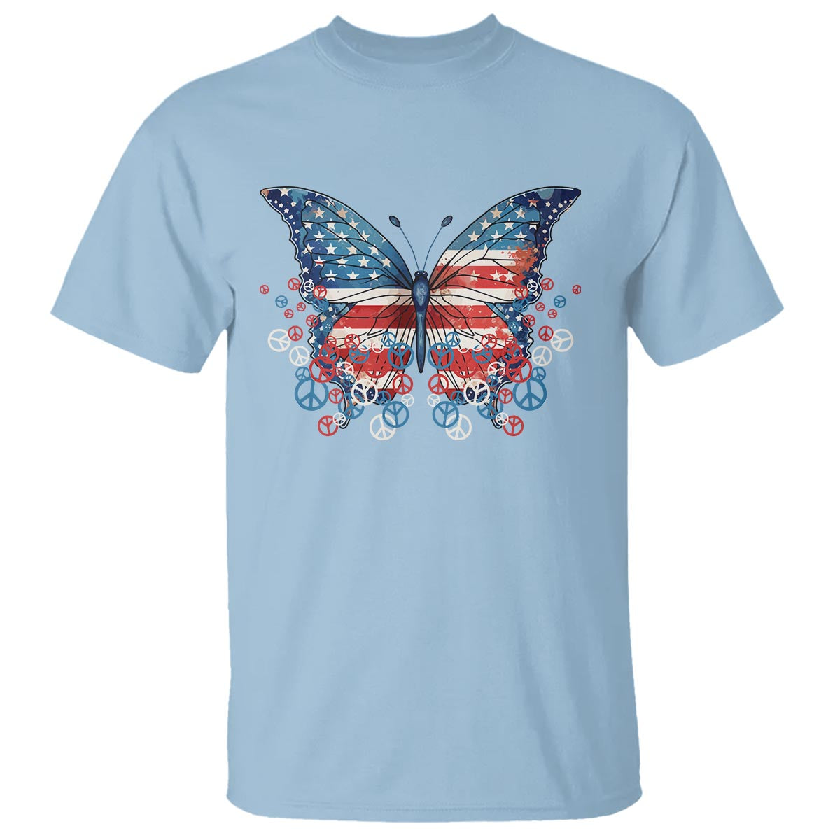 4th-of-july-t-shirt-butterfly-patriotic-peace-signs
